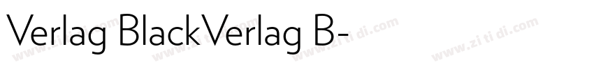 Verlag BlackVerlag B字体转换
